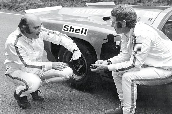David Piper Steve McQueen Le Mans film 1970 David Piper Steve McQueen Le Mans film 1970