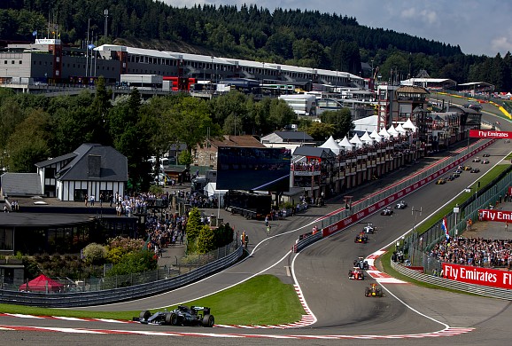 F1 start, Spa