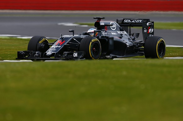 Alonso, McLaren, Silverstone test