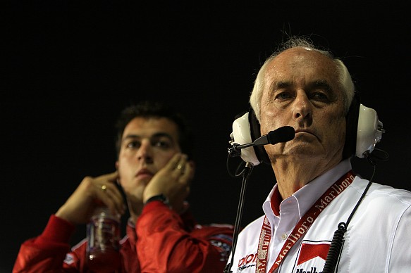 Roger Penske and Sam Hornish Jr Roger Penske and Sam Hornish Jr