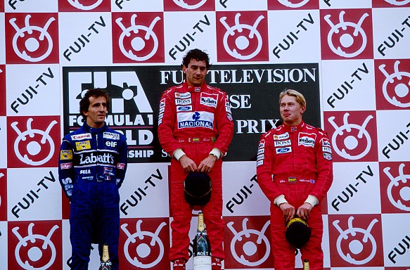 Prost Senna Hakkinen 1993 F1 podium Prost Senna Hakkinen 1993 F1 podium