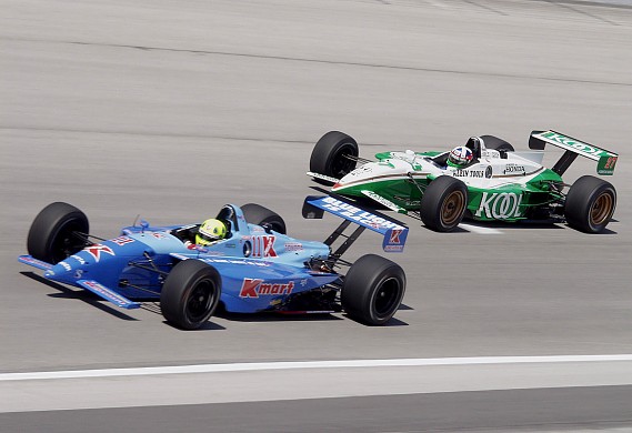 Christian Fittipaldi Dario Franchitti Texas CART 2001 Christian Fittipaldi Dario Franchitti Texas CART 2001