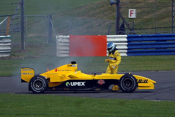 Chanoch Nissany Jordan Silverstone F1 testing 2004 Chanoch Nissany Jordan Silverstone F1 testing 2004