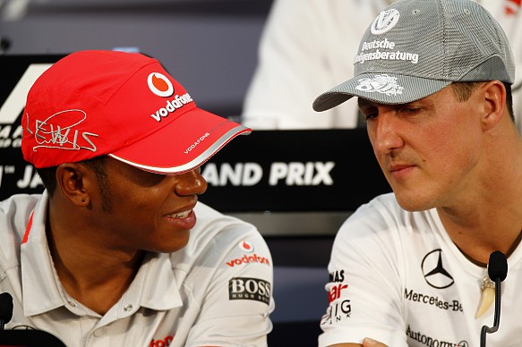 Lewis Hamilton Michael Schumacher Lewis Hamilton Michael Schumacher