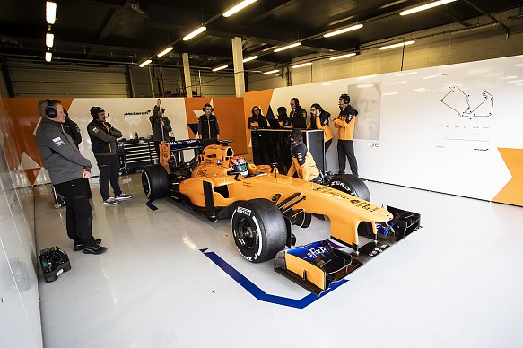 Tom Gamble McLaren F1 test Tom Gamble McLaren F1 test