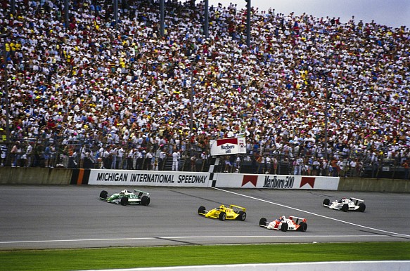 1989 Michigan 500 start 1989 Michigan 500 start