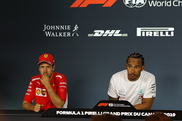 Sebastian Vettel Lewis Hamilton Canadian Grand Prix press conference Sebastian Vettel Lewis Hamilton Canadian Grand Prix press conference