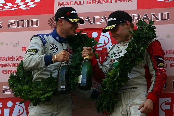 Edoardo Mortara Valtteri Bottas 2010 Macau GP Edoardo Mortara Valtteri Bottas 2010 Macau GP