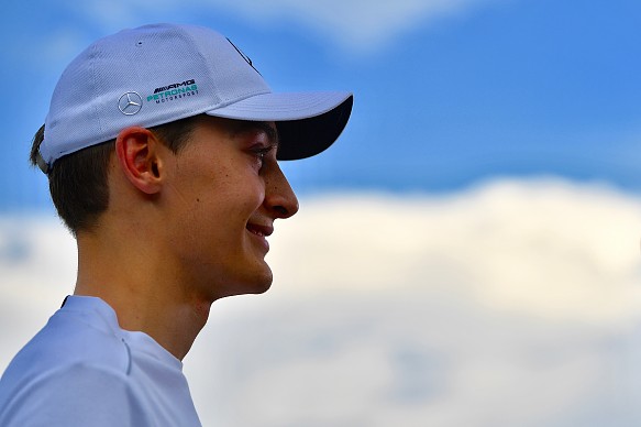 George Russell Hungaroring Young Driver Test George Russell Hungaroring Young Driver Test