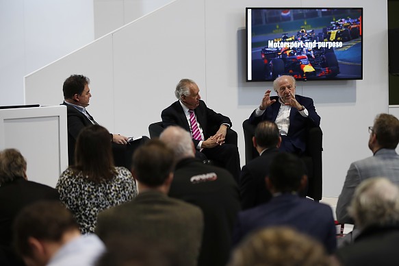 David Richards Rt Honourable Lord Hain Autosport International 2020 David Richards Rt Honourable Lord Hain Autosport International 2020