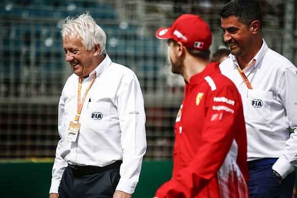 Charlie Whiting Sebastian Vettel Charlie Whiting Sebastian Vettel