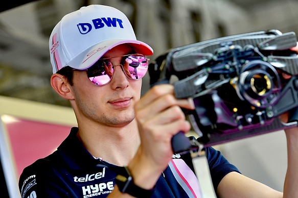 Esteban Ocon F1 steering wheel Esteban Ocon F1 steering wheel