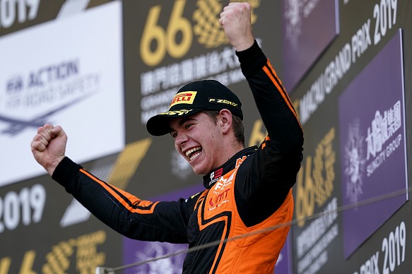 Richard Verschoor wins Macau GP 2019 Richard Verschoor wins Macau GP 2019
