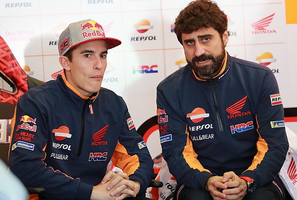 Marc Marquez and Santi Hernandez Marc Marquez and Santi Hernandez