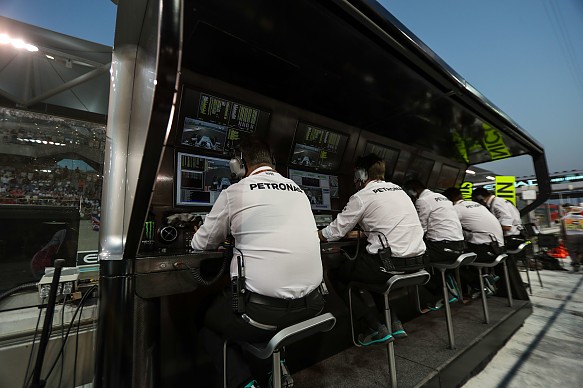 Mercedes Formula 1 pitwall Mercedes Formula 1 pitwall