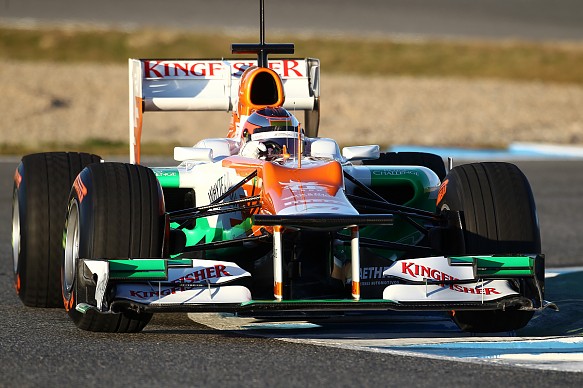 Jules Bianchi Force India test Jerez 2012 Jules Bianchi Force India test Jerez 2012