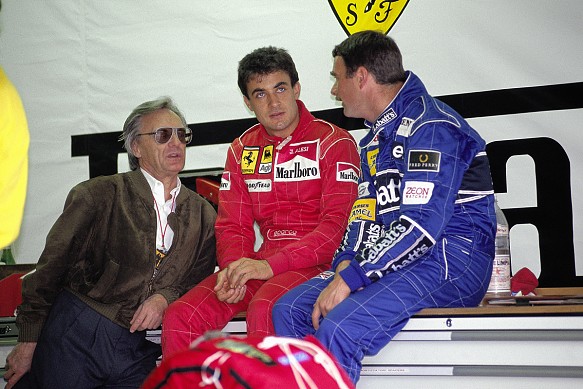 Jean Alesi Nigel Mansell 1991 Jean Alesi Nigel Mansell 1991