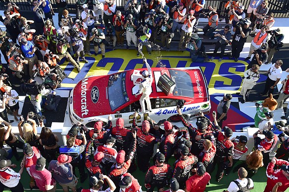 Ryan Blaney wins Pocono NASCAR 2017 Ryan Blaney wins Pocono NASCAR 2017