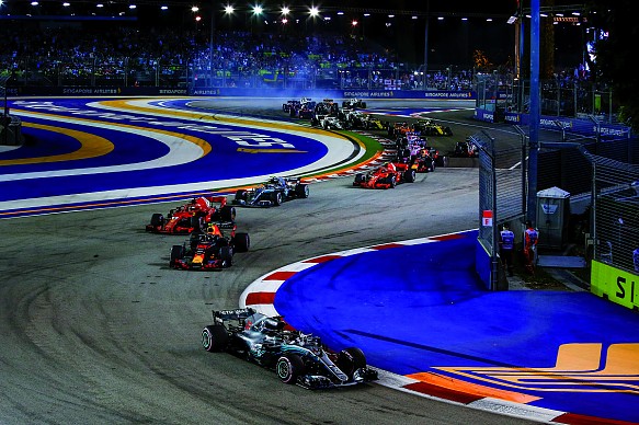 Ferrari collision Singapore GP 2017 Ferrari collision Singapore GP 2017