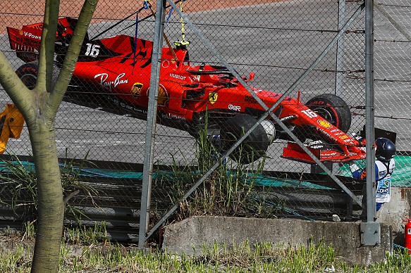 Charles Leclerc damage Brazilian GP 2019 Charles Leclerc damage Brazilian GP 2019