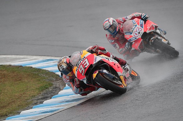 Marc Marquez Andrea Dovizioso Motegi MotoGP 2017 Marc Marquez Andrea Dovizioso Motegi MotoGP 2017