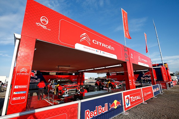 Citroen garage WRC 2019 Citroen garage WRC 2019
