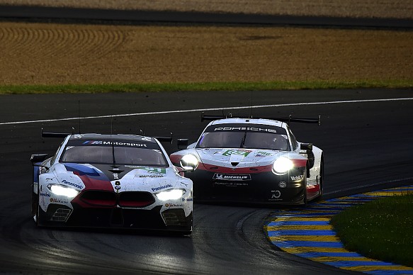BMW M8 GTE, Porsche 911 RSR GTE Le Mans 2018 BMW M8 GTE, Porsche 911 RSR GTE Le Mans 2018