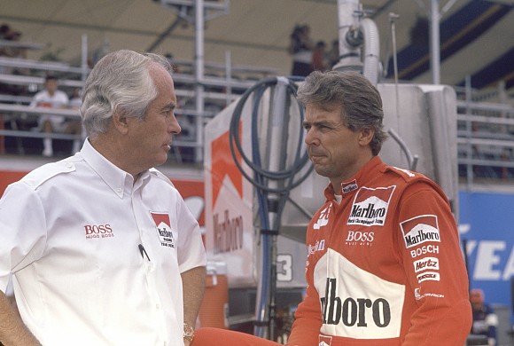 Rick Mears and Roger Penske 1991 Rick Mears and Roger Penske 1991