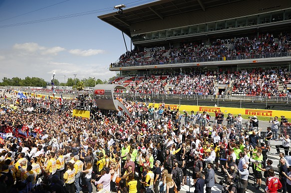 Spanish GP F1 fans Spanish GP F1 fans