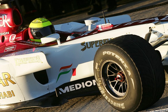 Ralf Schumacher Force India test 2007 Ralf Schumacher Force India test 2007