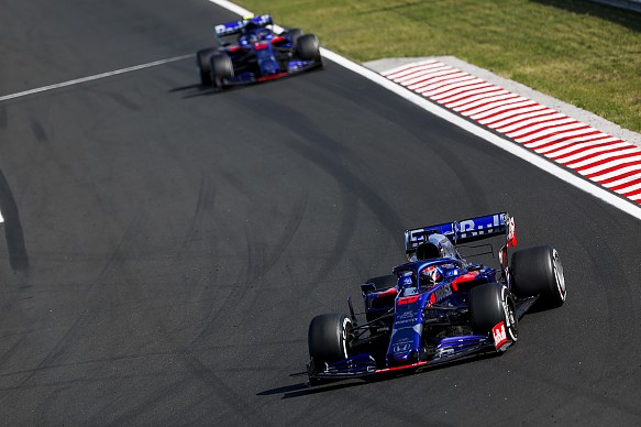Daniil Kvyat Alex Albon Toro Rosso Hungarian GP 2019 Daniil Kvyat Alex Albon Toro Rosso Hungarian GP 2019