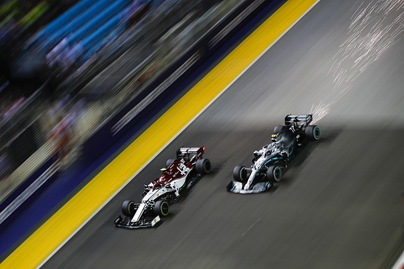 Valtteri Bottas Mercedes Singapore Grand Prix 2019 Valtteri Bottas Mercedes Singapore Grand Prix 2019